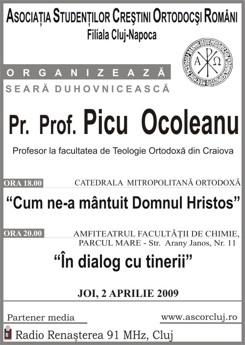 Pr. Prof Picu Ocoleanu ASCOR Cluj conferinta