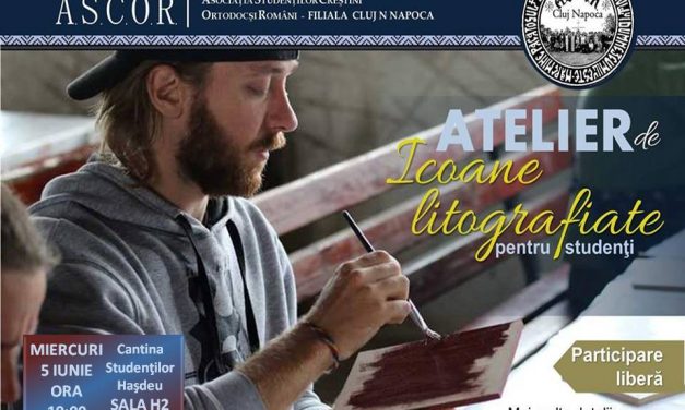 Atelier pentru studenți – Icoane litografiate pentru Parohia Stupini și parohia Ticu