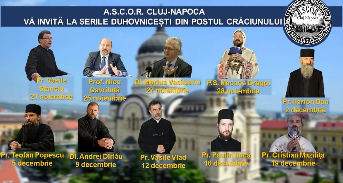 Serile Duhovniceşti din Postul Crăciunului 2019