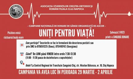 Uniți pentru viață – salvează 3 vieți cu o singură donare de sânge!